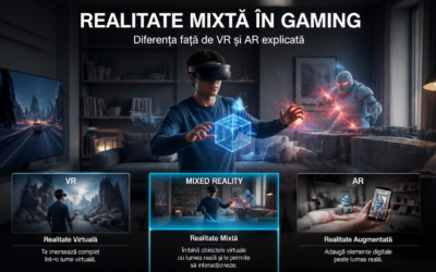 Realitate mixtă în gaming: diferența față de VR și AR explicată