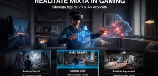 Realitate mixtă în gaming: diferența față de VR și AR explicată